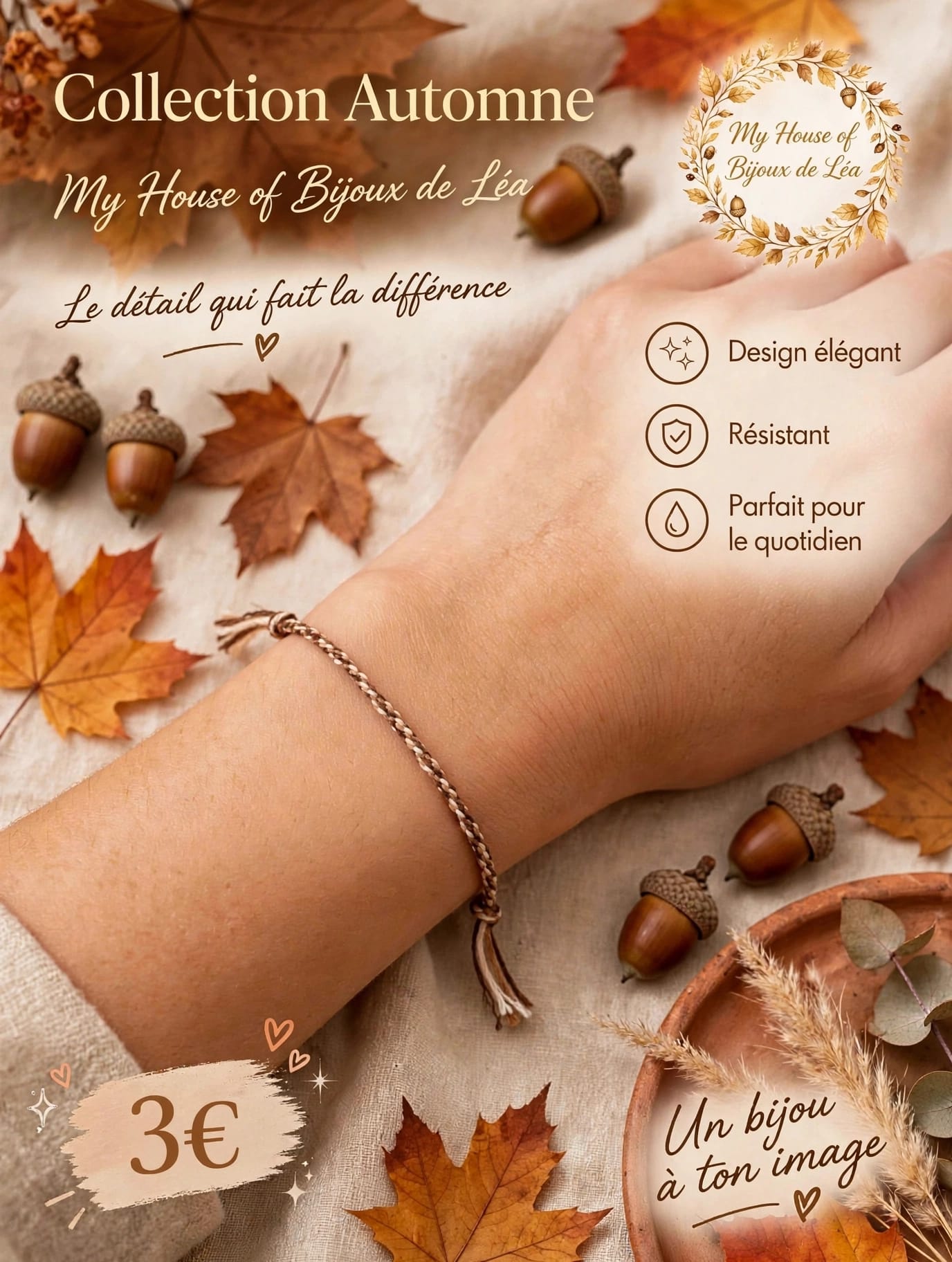 Bracelet bresilien edition automne